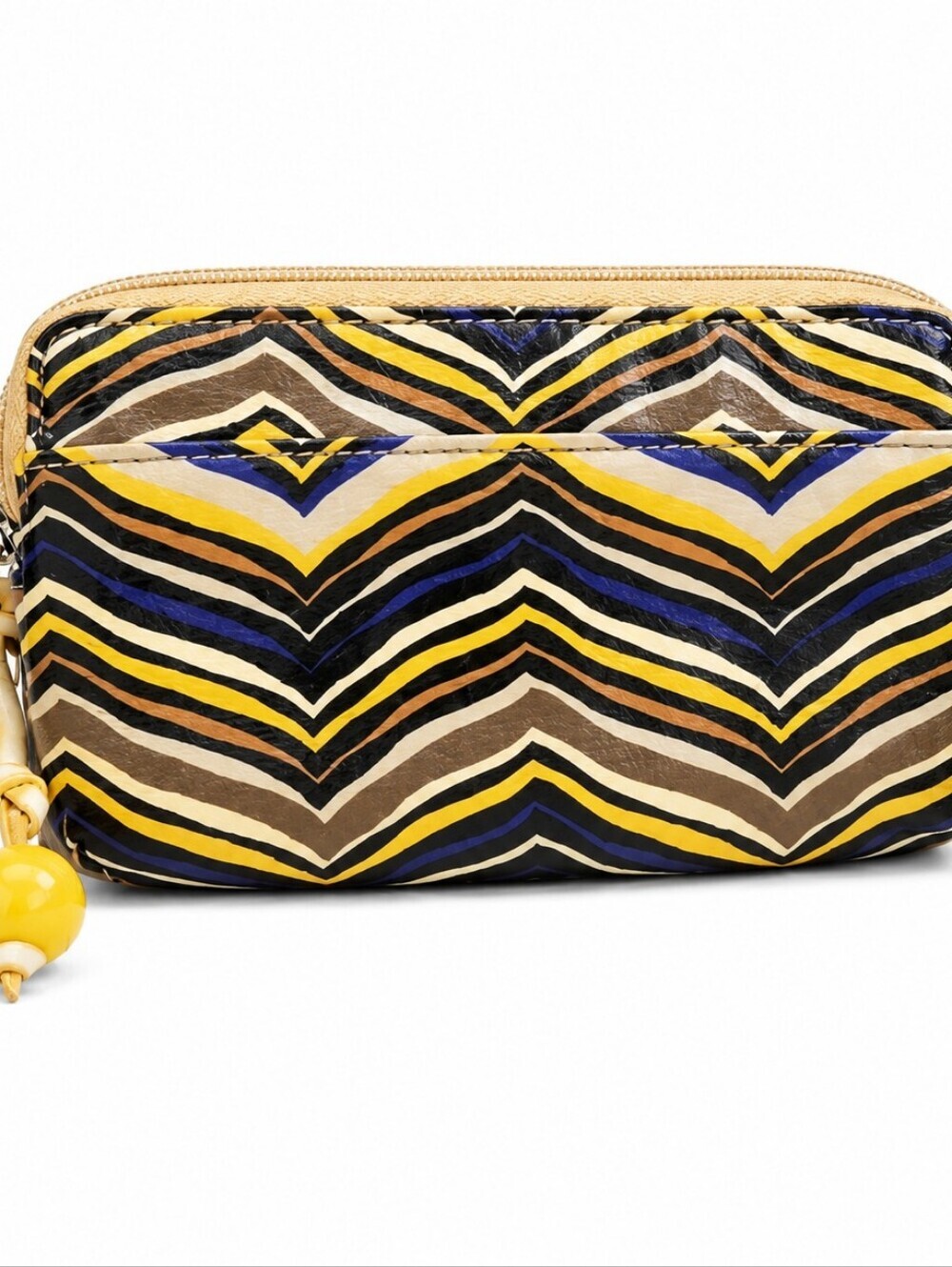 FOSSIL VINTAGE Dual Geometric Patterned Clutch. - Picture 2 of 4